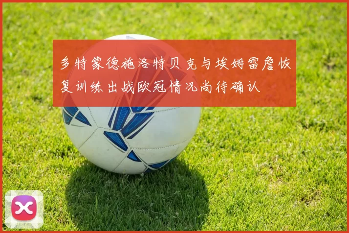 多特蒙德施洛特贝克与埃姆雷詹恢复训练出战欧冠情况尚待确认